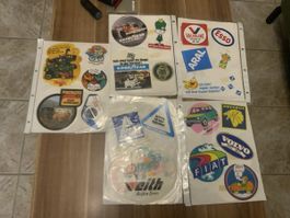 Sammlung Auto Aufkleber Marken Vintage diverse Stücke