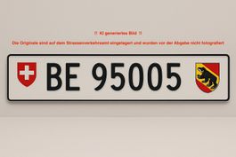 Auto Kontrollschild BE 95005 Kanton Bern