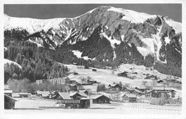 Lenk BE Dorfpanorama mit Kurhaus Bellevue