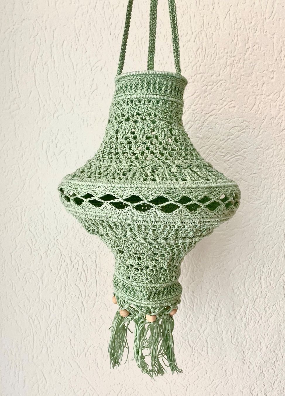 Tutte le decorazioni: Gehäkelter Lampion reseda – Nuovo (secondo la descrizione) da Chur venduto da Handkreativ