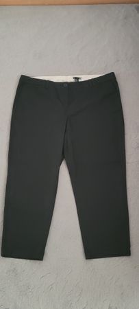Pantalon noir en coton femme taille 50