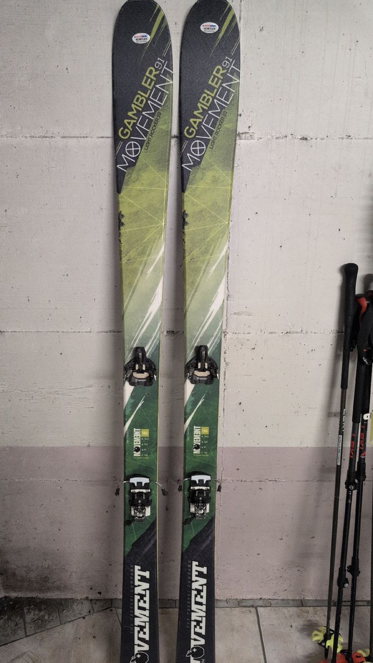 Movement Sci: Movement Gambler 91 inkl. Bindung und Fell – Usato da Davos Glaris venduto da mst96