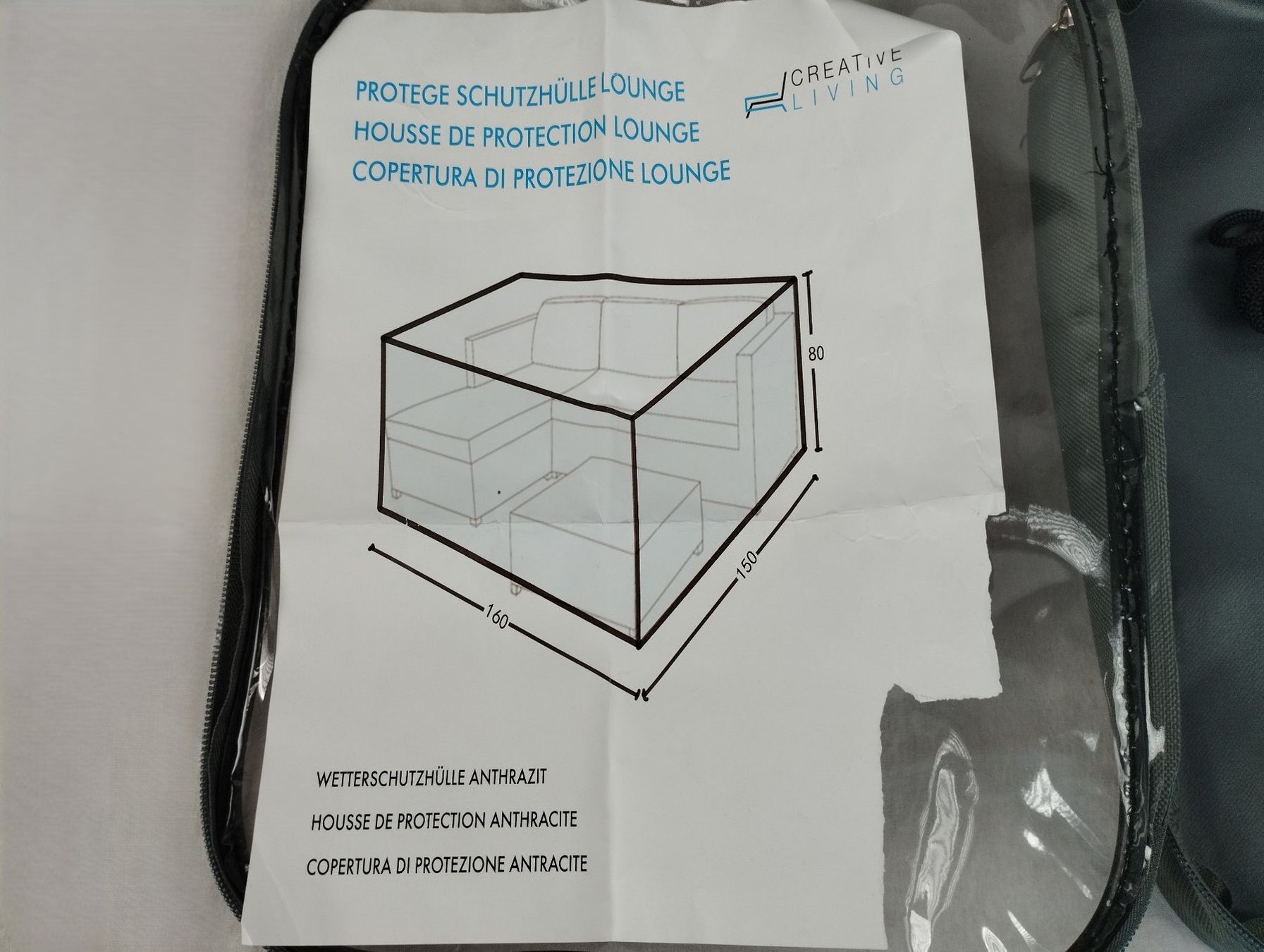 Coperture: CREATIVE LIVING Wetterschutzhülle Lounge – Nuovo (secondo la descrizione) da Schübelbach venduto da Restwert_Schubelbach 1