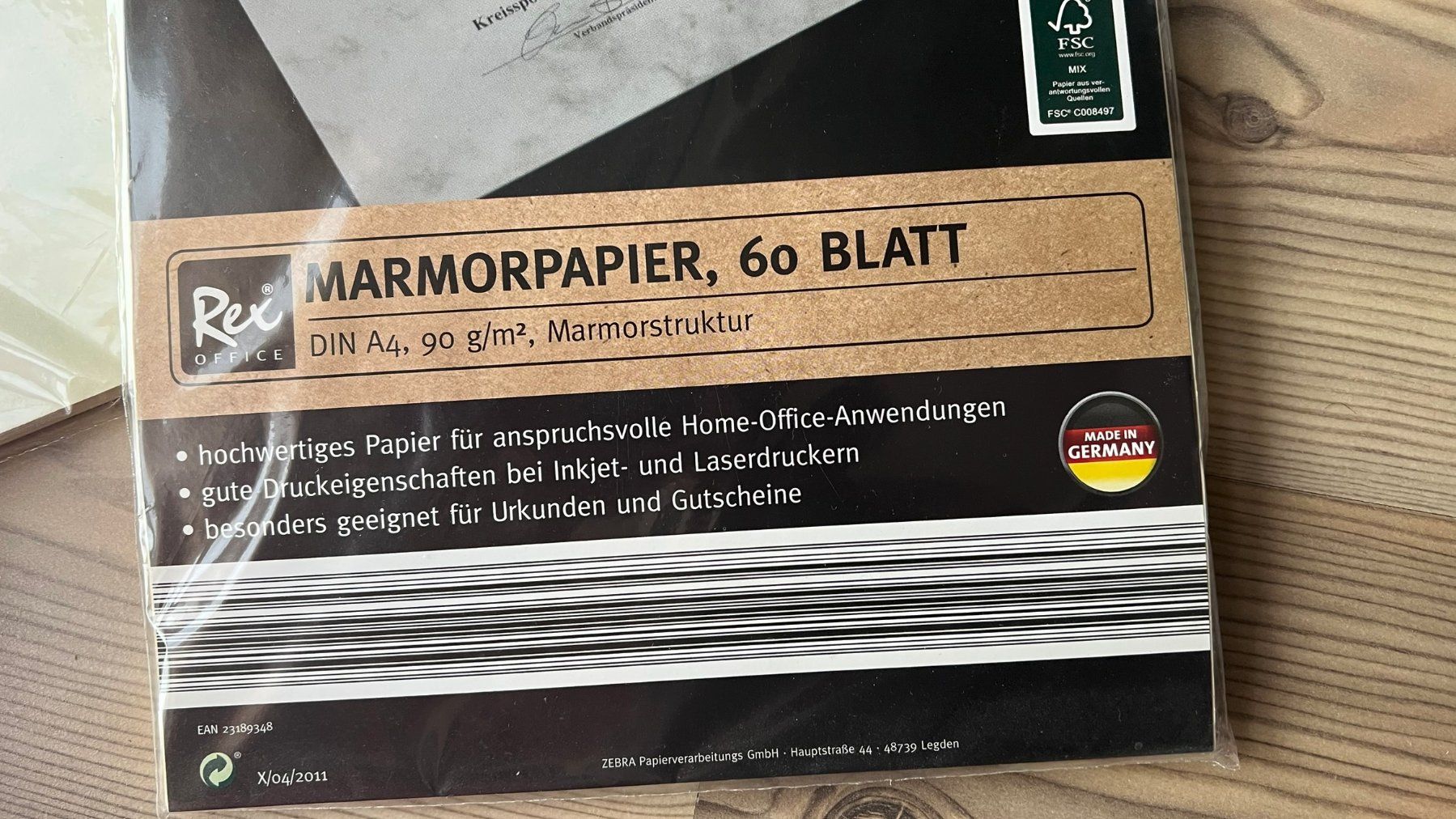 Carta: Marmorpapier A4, 90 g/m2 – Nuovo e nell'imballaggio originale da Lyss venduto da Daniela740 2