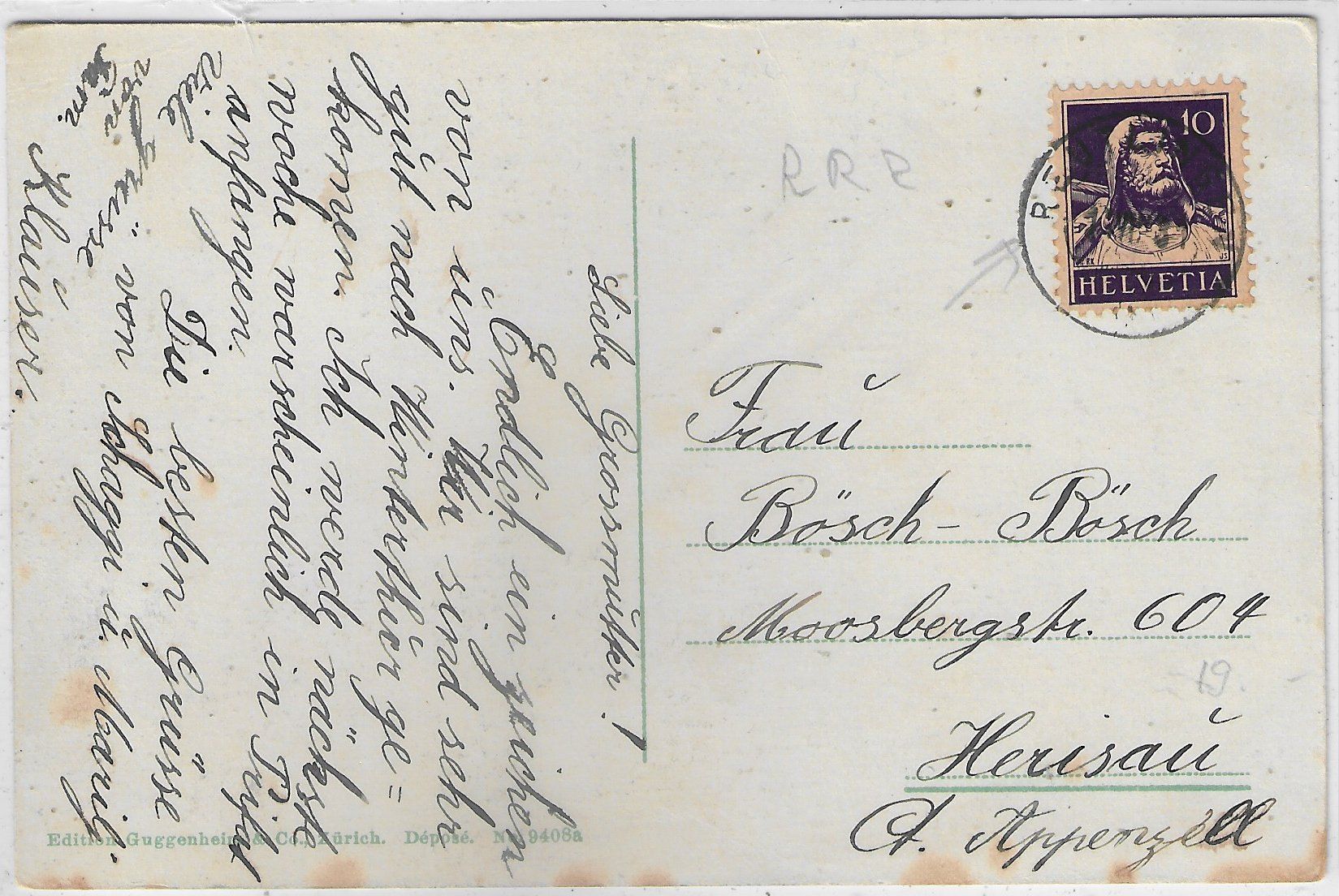 Cartoline postali: Reutlingen - Teilansicht - coloriert – Usato da Ettingen venduto da Kartenplanet 1