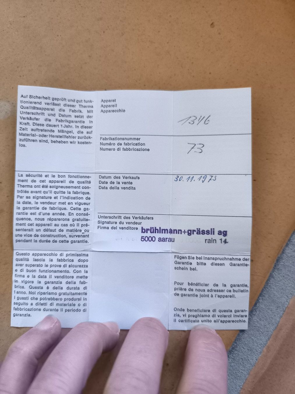Macchine per caffè & Macchine per espresso: Therma Filter Kaffemaschine 1973 – Nuovo (secondo la descrizione) da Kölliken venduto da BelzeBug 4