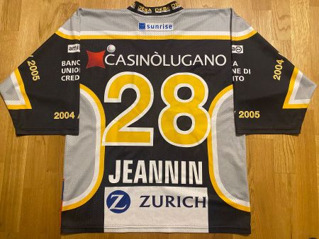 ORIGINAL HC LUGANO # 28 JEANNIN TRIKOT MAILLOT MAGLIA M