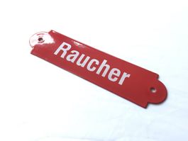 Retro Raucher Schild - Tafel Emailleschild