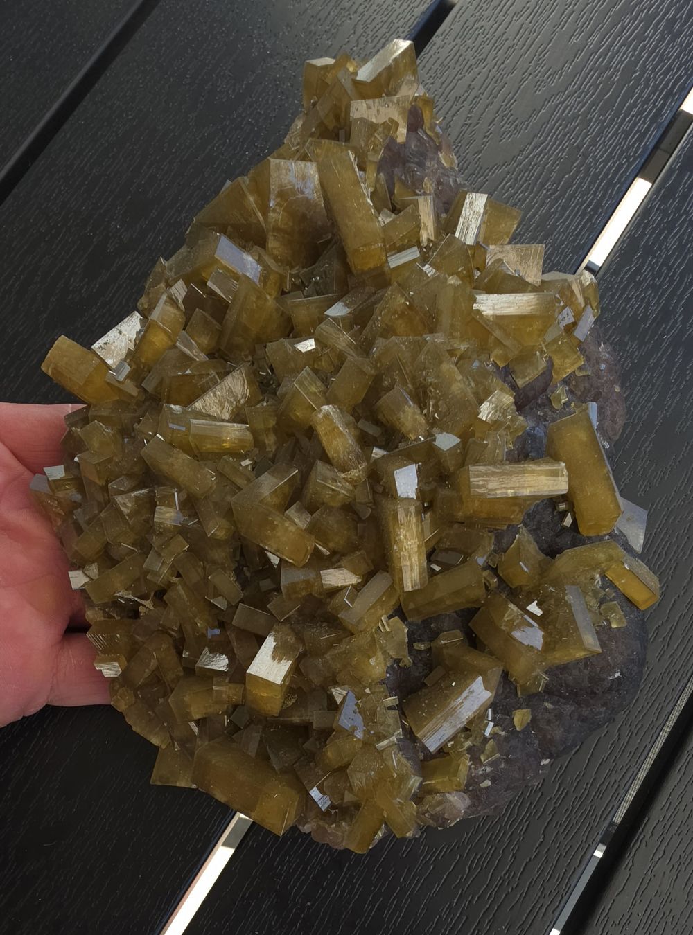 Minerali & Pietre curative: Fantastischer Baryt auf Fluorit – Usato da Däniken SO venduto da Cavansit
