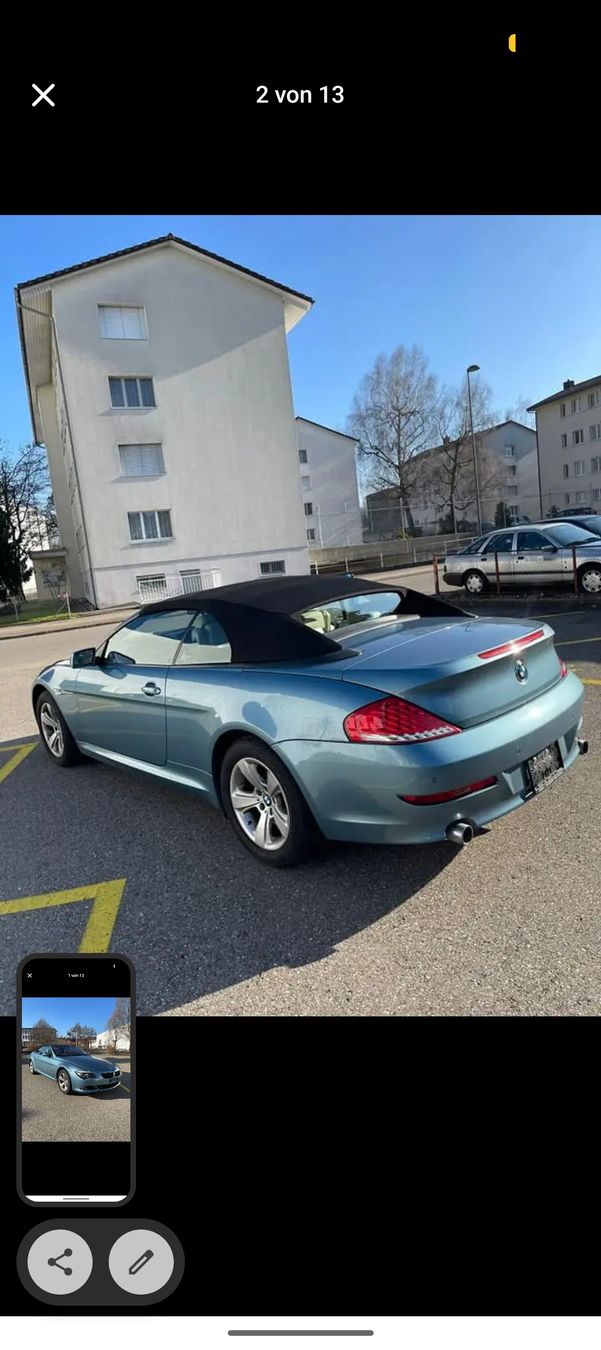 BMW Automobili: BMW 6er Cabriolet 630i – Usato da Niederuzwil venduto da lak_n52k 1