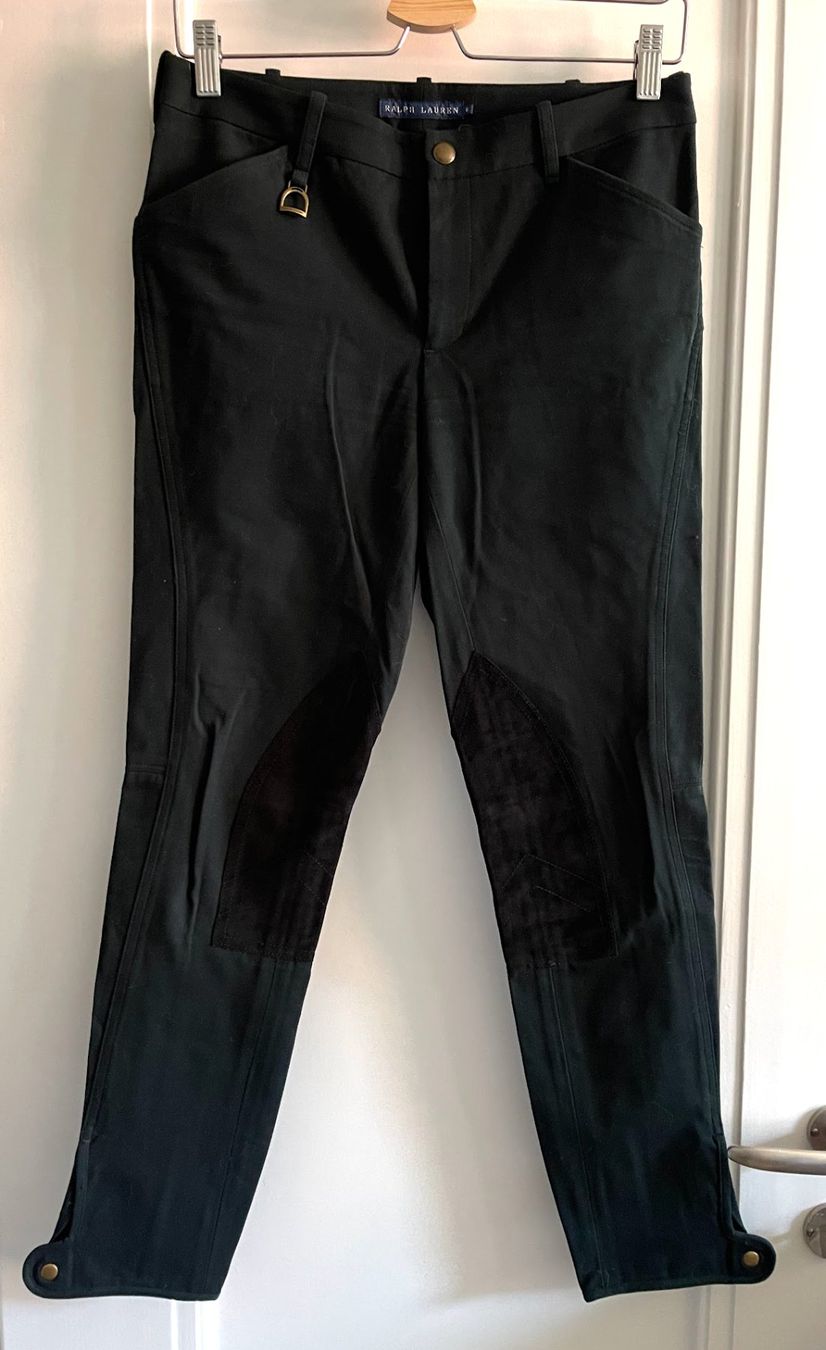 Ralph Lauren Pantaloni: Ralph Lauren forest green riding trousers – Usato da Zürich venduto da aliiix