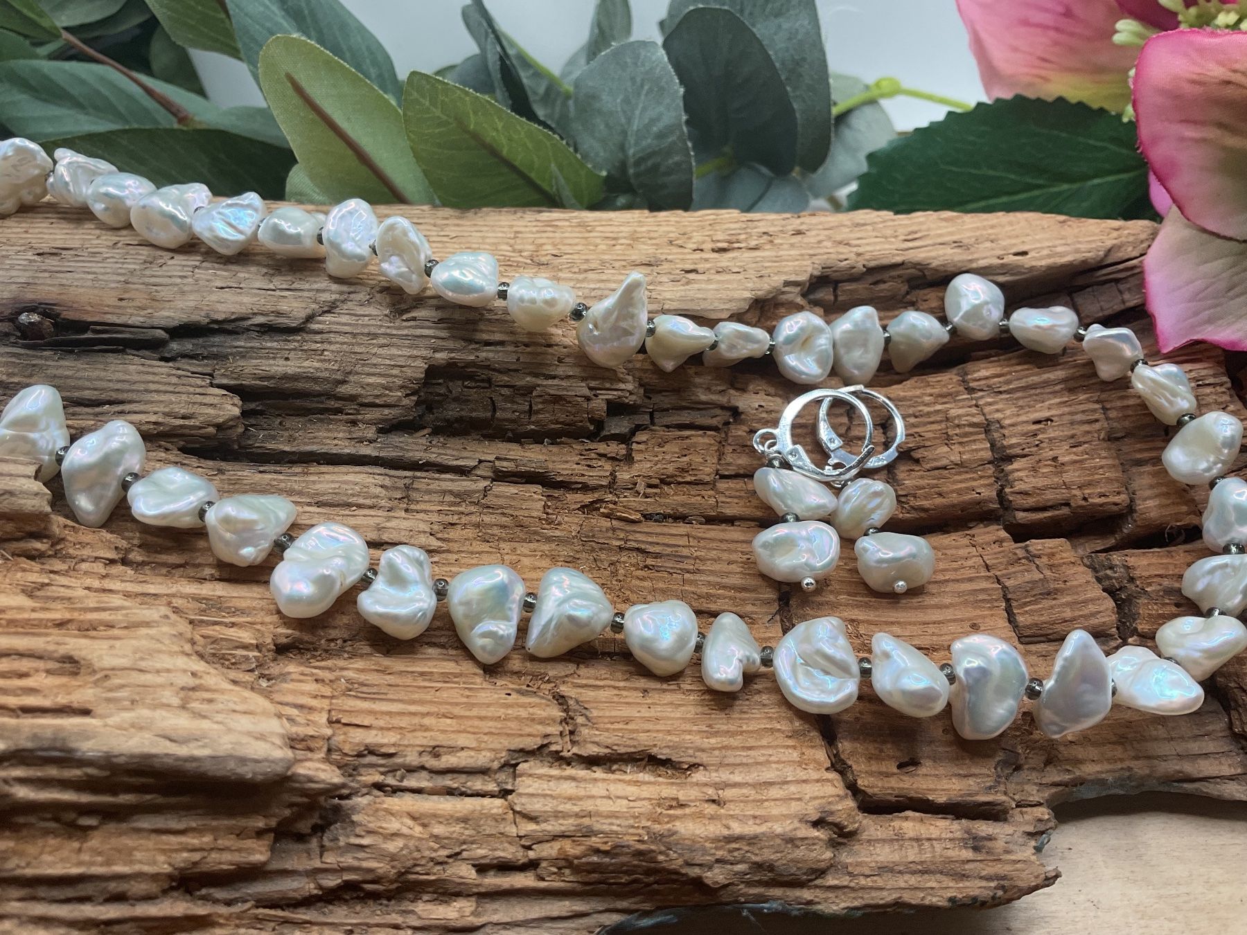 Altri gioielli: Set Collier und Ohrringe, Keshiperlen, Sterlingsilber – Nuovo (secondo la descrizione) da luzern venduto da Alpendorf1 4