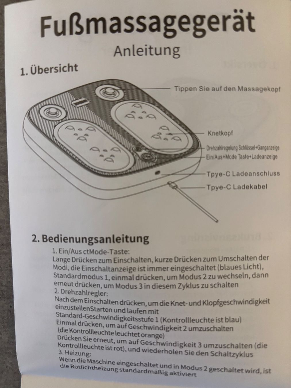 Massagegeräte: Fussmassagegerät – Neu (gemäss Beschreibung) aus Kloten von Sunnysunny 6