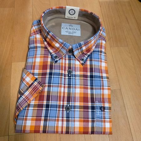 Neue karierte Herrenhemd Canda – Gr. 2XL (45–46)