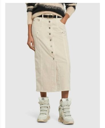 Isabel Marant Étoile Jeansrock Ecru / Creme