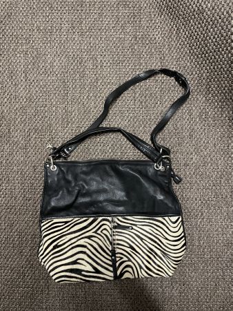 Handtasche schwarz mit Zebra Muster