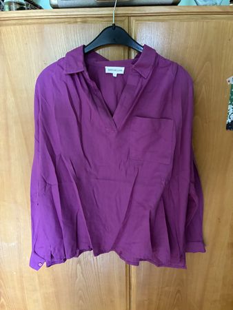 Harris Wilson Bluse Grösse 1 lila guter Zustand