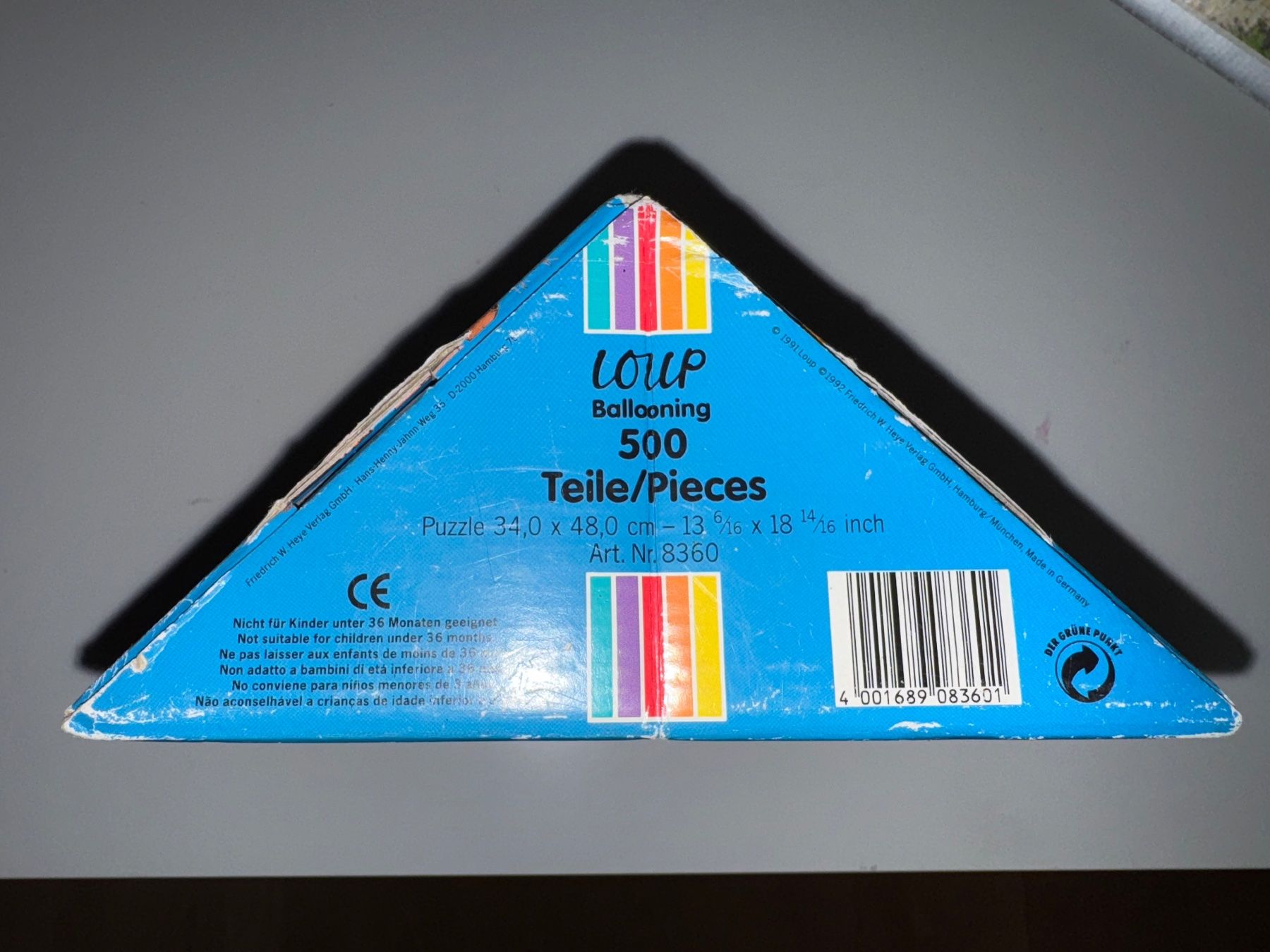 Heye Puzzle: Heye Loup Balooning 500 Teile 1992 – Usato da Grosswangen venduto da Second_hand_paradise 3