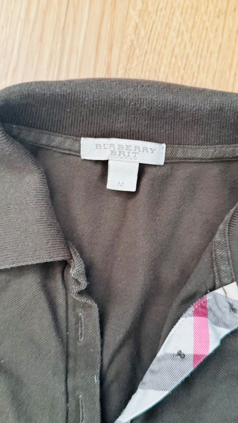 Burberry Magliette Polo: Burberry Poloshirt - Olivgrün – Usato da Aesch ZH venduto da Gaja9 3