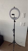 Ring light with tripod and phone holder
