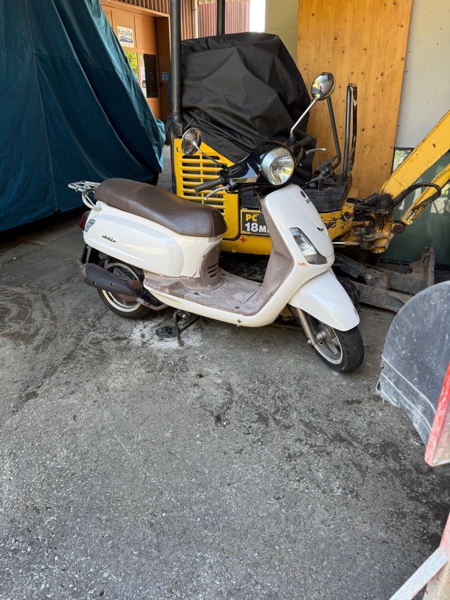 Route: SYM Fiddle 125 Roller Weiss – D'occasion à Auw par rosee_