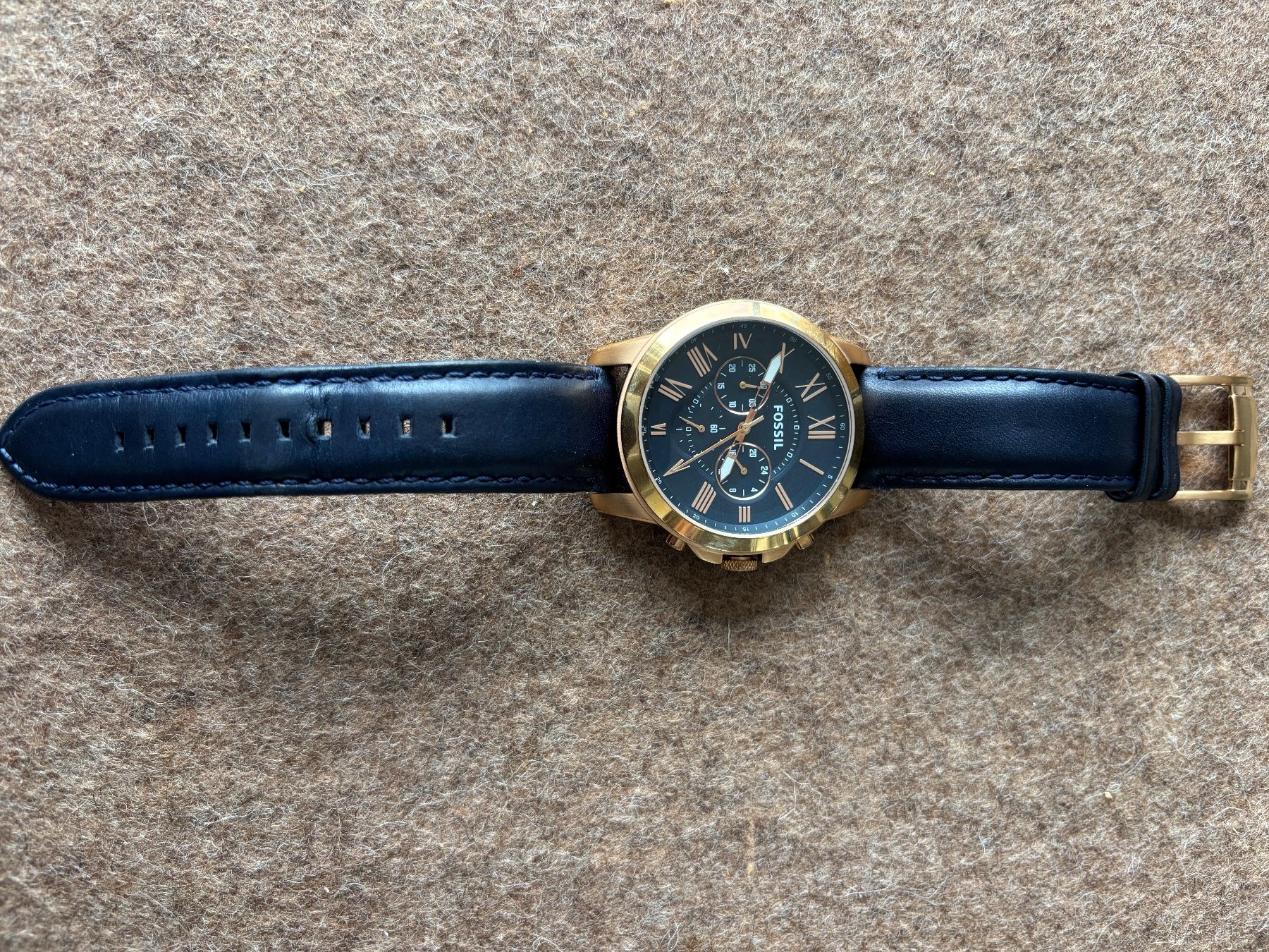 Fossili: Fossil Herrenuhr Roségold – Usato da Jona venduto da Laaxi