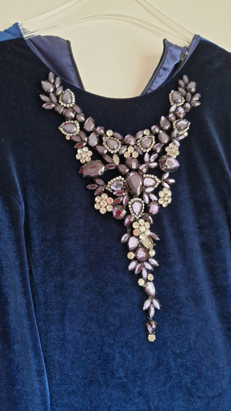 Vestiti: Abendkleid in Samt, dunkelblau, neu – Nuovo e nell'imballaggio originale da Wettingen venduto da smilee1 1