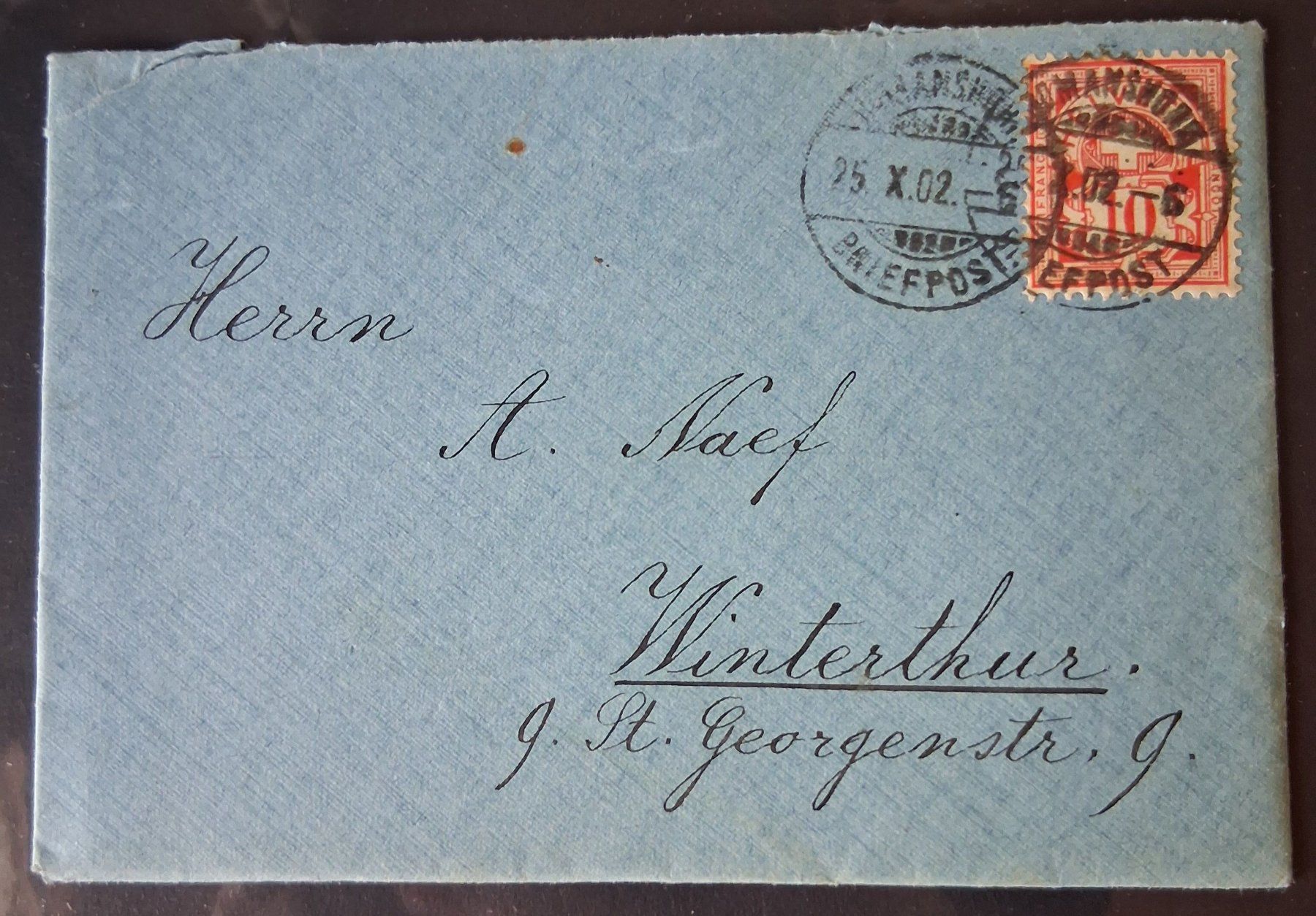 Tutti i francobolli: Briefumschlag Romanshorn-Winterthur, 1902 – Usato da Stalden (Sarnen) venduto da Salina_23