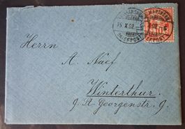 Briefumschlag Romanshorn-Winterthur, 1902