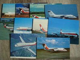 DAN Air London (British) 10 Verschiedene Ansichtskarte