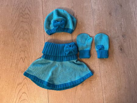 Stylisches herziges Winterset Gr. 4/5 Jahre - neuwertig