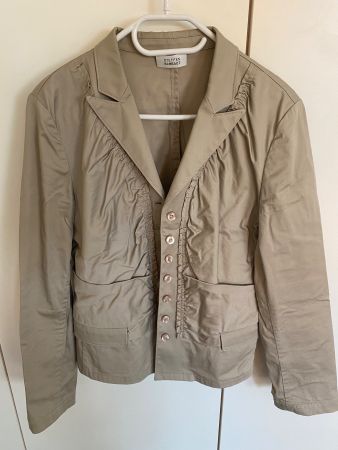 Blazer Steffen Schraut Rüschen beige 40 neuwertig