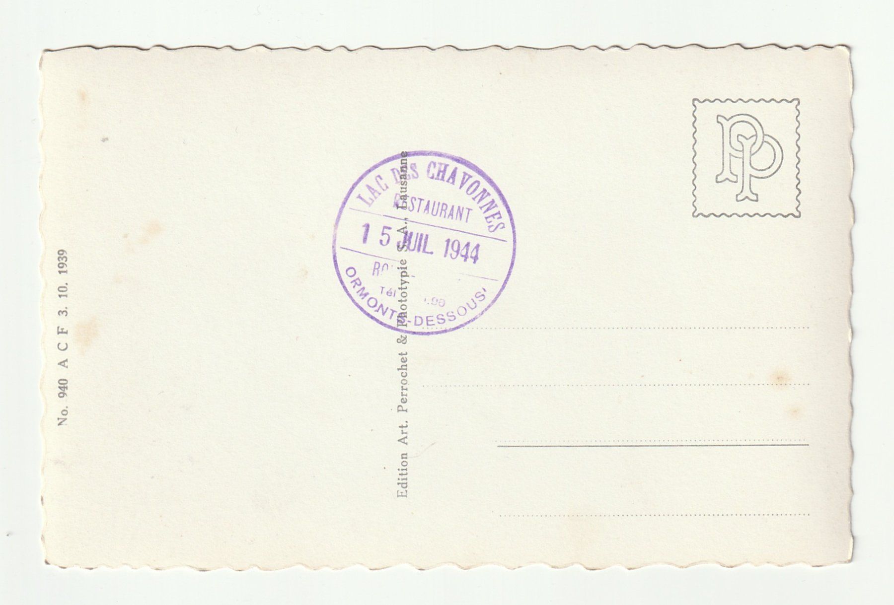 Cartoline postali: Postkarte 1944 Alpengipfel: Chamossaire & Dents du Midi – Nuovo (secondo la descrizione) da St. Gallen venduto da Ricardo_Deals 1