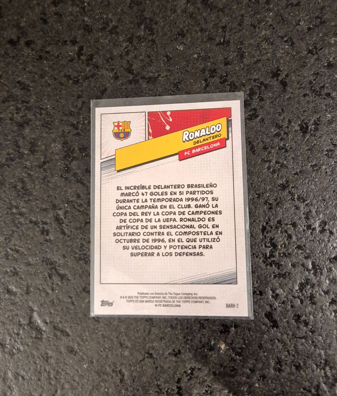 Topps Carte collezionabili: Ronaldo R9 - Barcelona - Topps – Nuovo (secondo la descrizione) da Burg AG venduto da Danoe 1