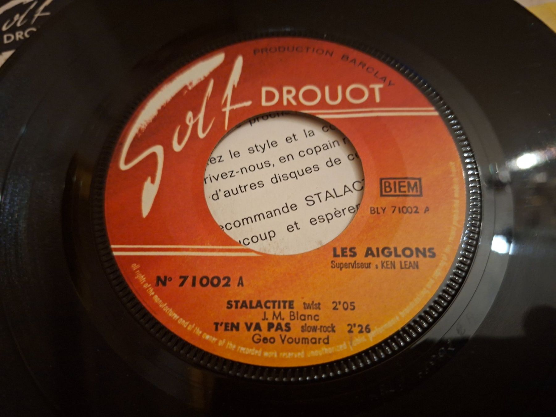 Dischi in vinile: Twist/Surf 7" - Les Aiglons - Stalactite - 1963 – Usato da Bernex venduto da Wannabehasbeen01 2