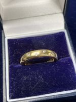 925 Silber Ring Vergoldete, Grosse 52