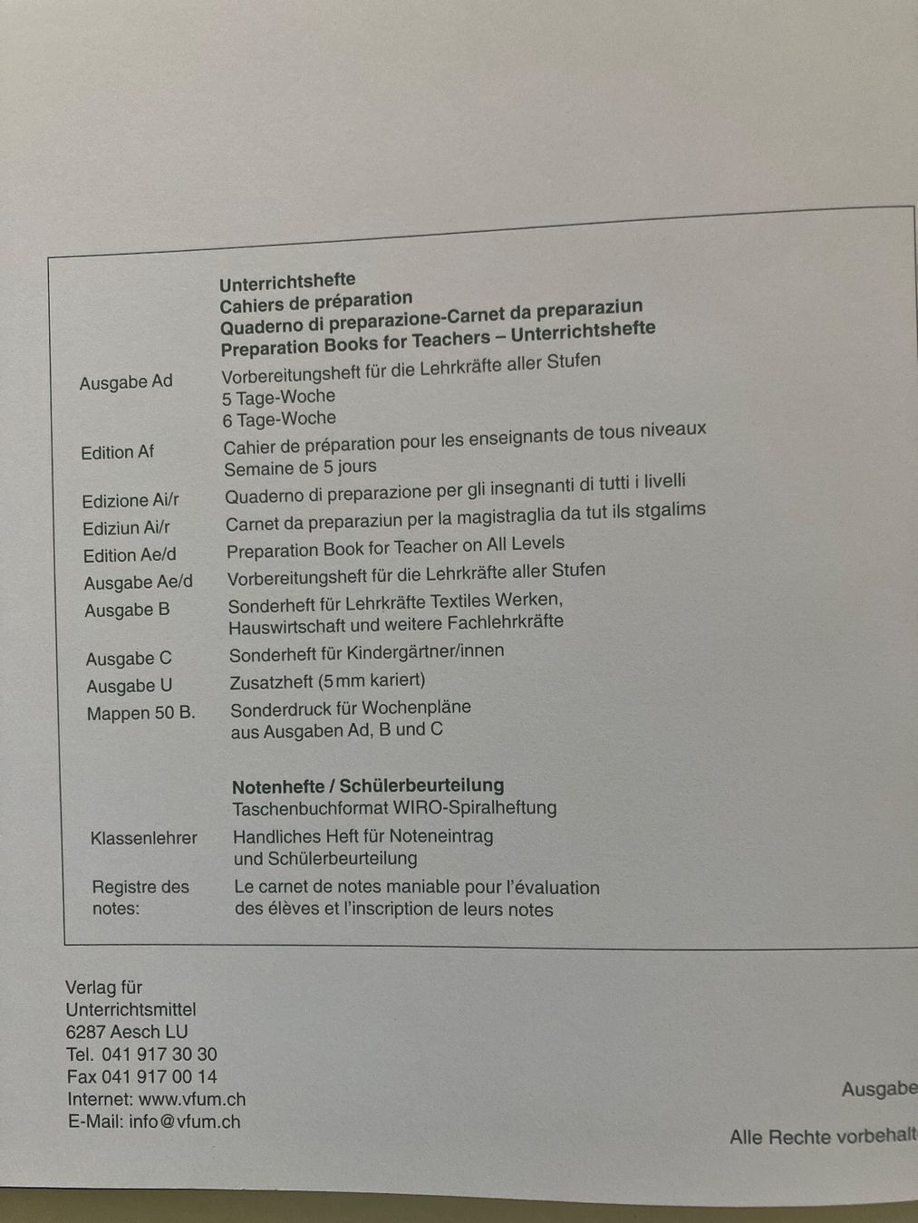 Schreibblöcke: 2 Unterrichtshefte / vorbereitungsheft / Notizheft – Neu und originalverpackt aus losone von china06 3