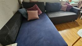 Ecksofa mit Bettfunktion und Stauraum 245 cm</h2>