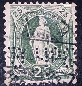 Alle Briefmarken: Perfin   38 – Gebraucht aus Opfikon von webstar30