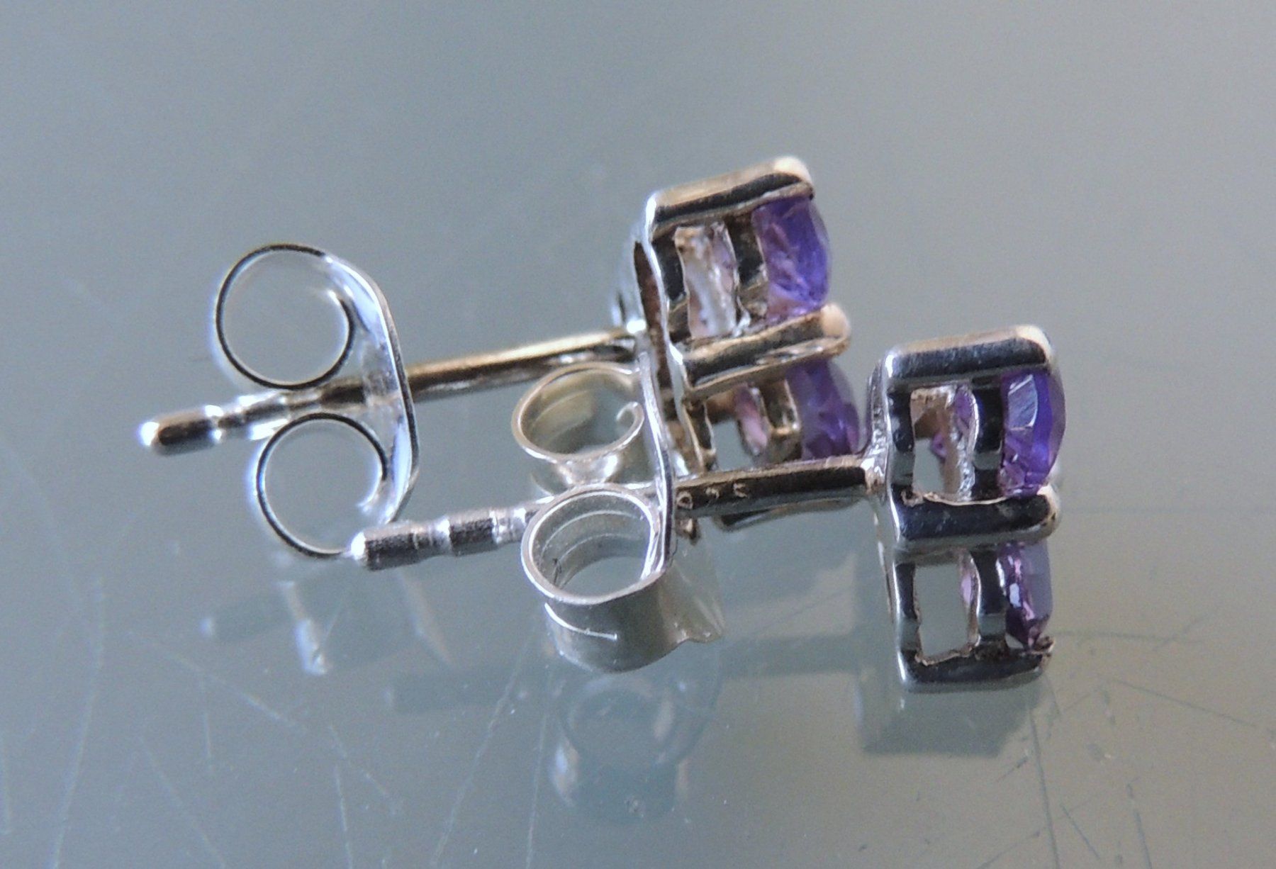 Ohrringe & -stecker: Amethyst Silber 925 Ohrstecker – Neu (gemäss Beschreibung) aus Waldenburg von schaller707 3