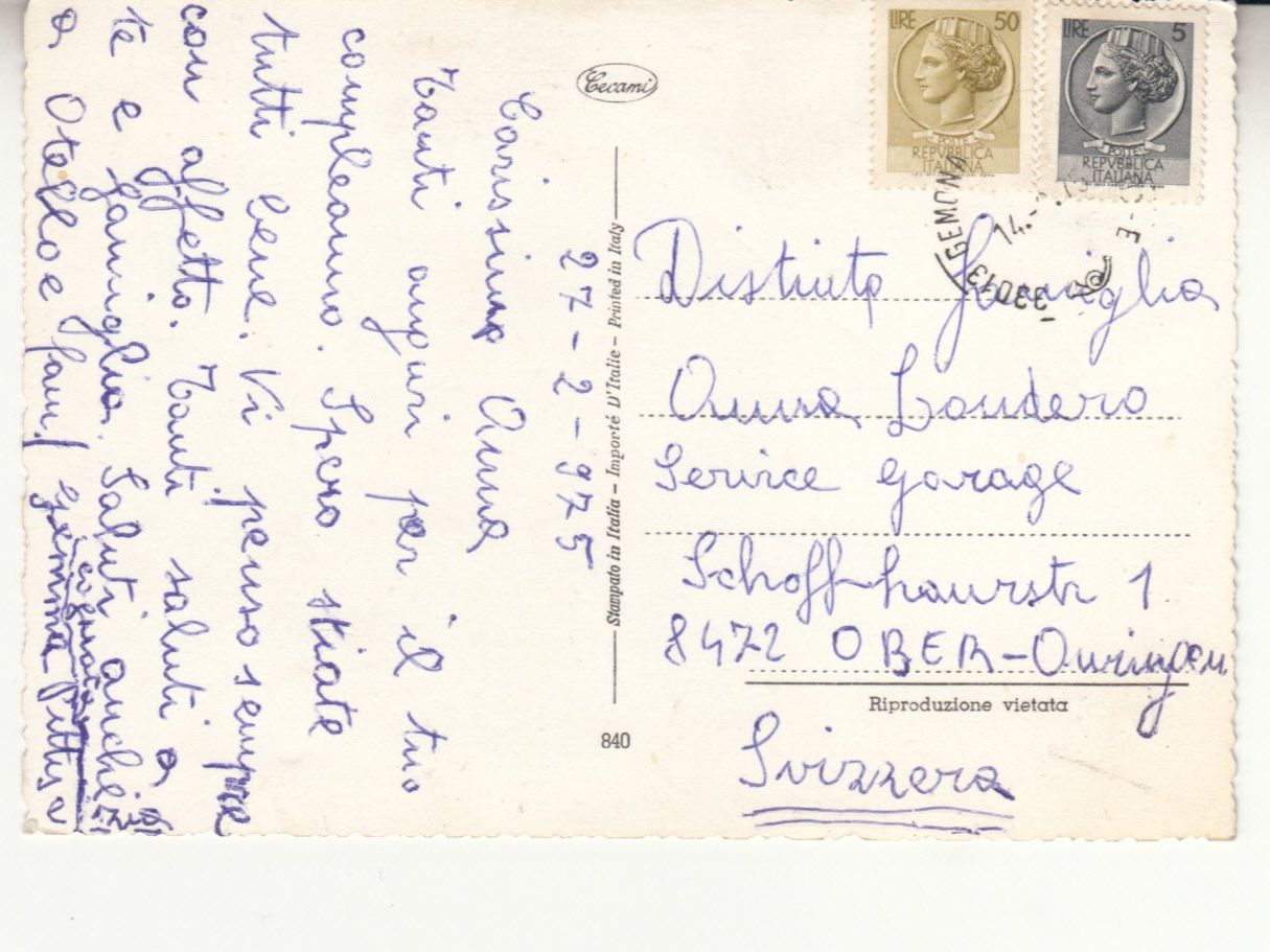 Ansichtskarten: Edelweiss 1975 – Gebraucht aus Bürglen TG von StampGraf 1