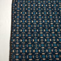 Ital. Mantel Stoff Wolle Jersey 100% 2.0x1.57m petrolio gem.