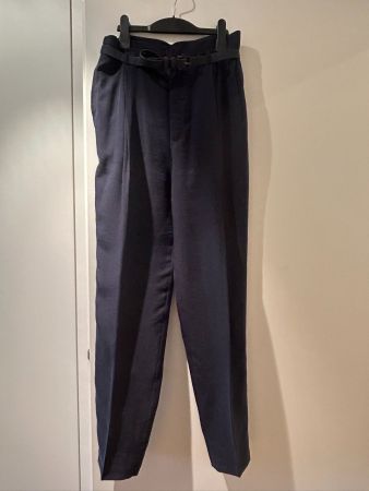 Très beau pantalon bleu marine taille haute M