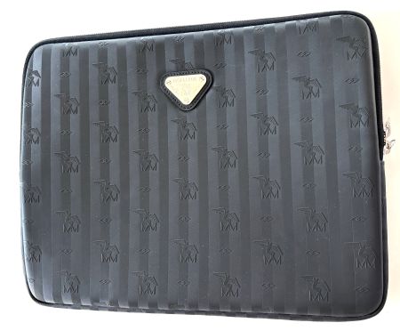 Maison Mollerus Laptoptasche ROETI black/silver - wie NEU