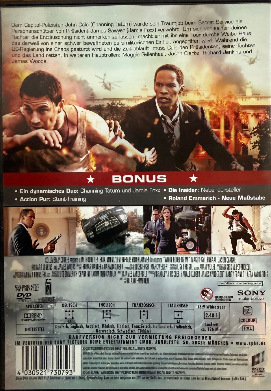 Tutti i DVDs: DVD - Whitehouse down / Channing Tatum, Jamie Foxx – Usato da Zäziwil venduto da kreative-ideen 1