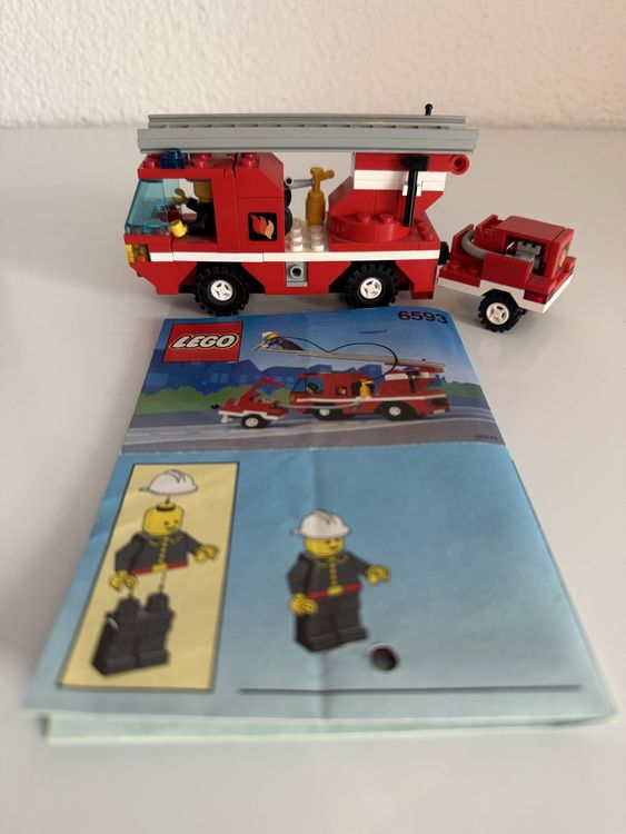 LEGO 6593 - Blaze Battler Feuerwehr mit Anhänger & Anleitung (Gebraucht ...
