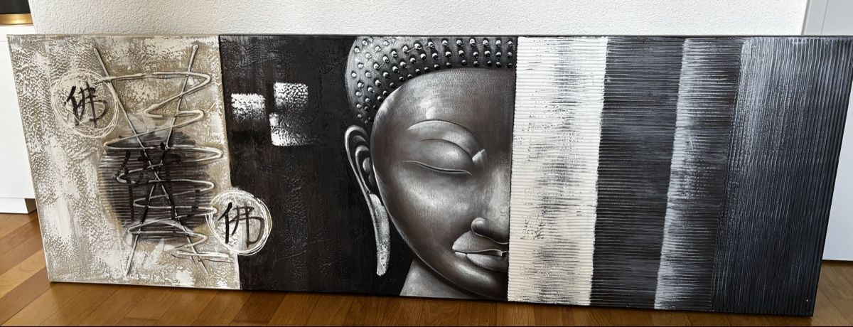 Poster & Bilder: Leinwandbild  Buddha 150x50cm – Gebraucht aus Hochdorf von Be-ro