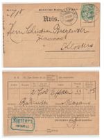 Karte Rhätisches Bahn 1902 Klosterplatz