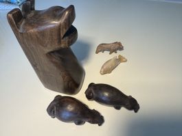 Holz Deko Tiere Afrikanische Kunst