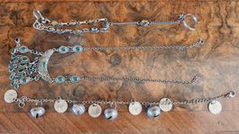 Schmuckset aus Hals-, Fuss- und Armkette